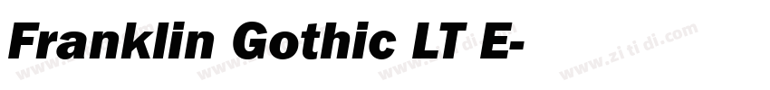 Franklin Gothic LT E字体转换